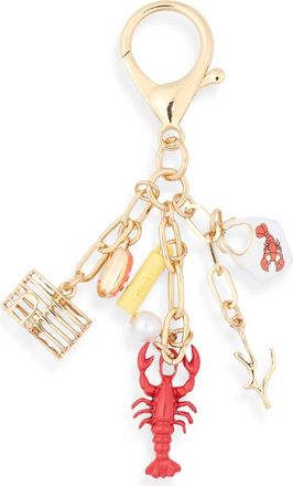 Leith Lobster Bag Charm in Red Multi- Gold at Nordstrom Rack