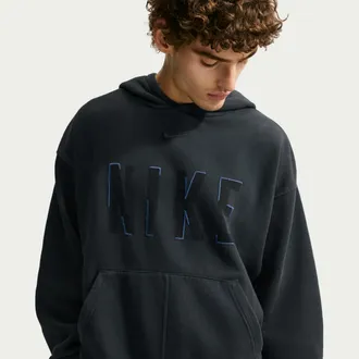 Nike Mens Nike Sportswear Pullover Hoodie in Black | IR4601-045