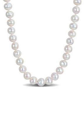 Delmar 8-9mm Cultured Freshwater Pearl Necklace in White at Nordstrom Rack