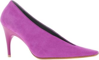 Balenciaga Womens Duchesse Pump Purple Ovine Leather