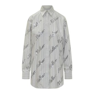 Stella McCartney Dames, Blouses & Shirts, Blauw, Maat: XS Katoen