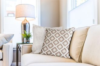 TJ Hughes Pisa Geometric Jacquard Cushion Cover in Cream - TJ Hughes