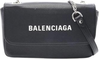Balenciaga Pre-owned Vintage Crossbody Bag - Dames - Vintage Schoudertas - Zwart - ONE Size - Leer - Vintage