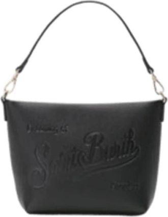 Saint Barth Tassen, Dames, Zwart, ONE Size, Leer, Aline Shoulder Bag