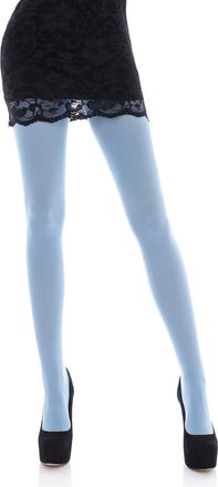 Romartex Womens 60 Denier Opaque Tights, L, light blue