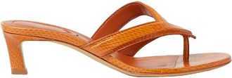 Fendi Fling Medium-Heeled Thong Sandals Shoes