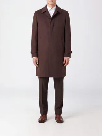 Lardini Cappotto monopetto al ginocchio in lana e cashmere con polsini regolabili