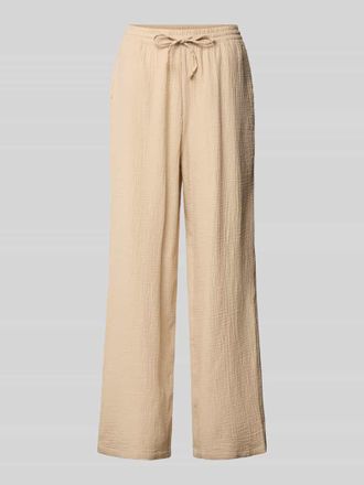 Tom Tailor Denim Straight Leg Hose aus Musselin in Hellrosa, Gr&ouml;&szlig;e XS