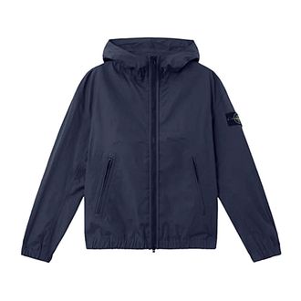 Stone Island Light Jackets, male, Blue, S, Giubbotto