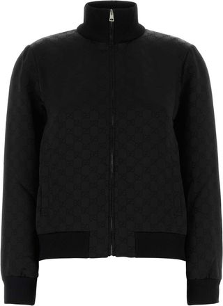 Gucci Womens Black Jacquard Sweatshirt viscose - Size X-Small