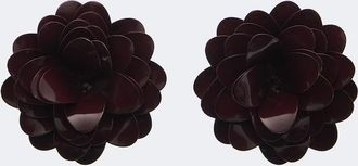 Victoria Beckham Bunched Petal clip-on earrings