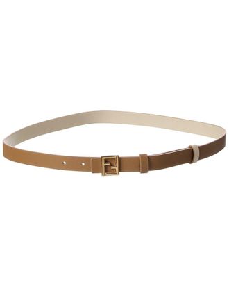 Fendi Fendi Ff Reversible Leather Belt
