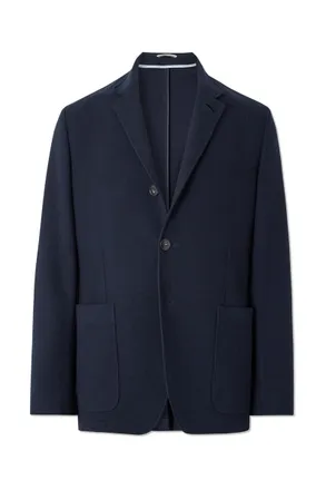Canali Wool and Cotton-Blend Jacket