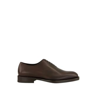 Ferragamo Schoenen, Heren, Bruin, 38 EU, Leer, Leren Derby Schoenen