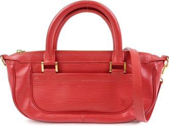 Louis Vuitton Dhanura Epi Leather Red Leather Handbag (Pre-Owned)