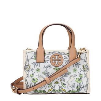 Tory Burch Beige Stoffen Handtas
