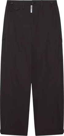 GCDS Slim Fit Broeken - Heren - Slim Fit Broeken - Zwart - L - Leer - Broeken