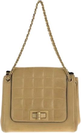 Chanel Pre-owned Shoulder Bags, female, Beige, Size: ONE SIZE Pre-owned Vintage Shoulder Bag