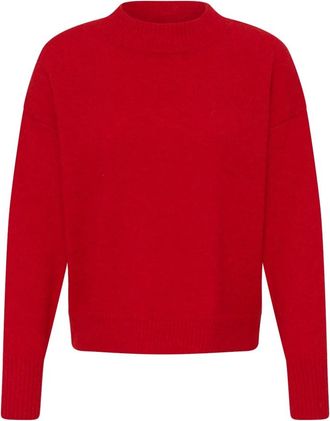 Ichi Maglieria Girocollo - - Knitwear - Donna - Rosso - S