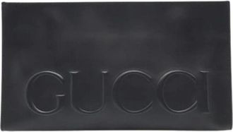 Gucci Pre-owned Clutches, female, Black, Size: ONE SIZE Pre-owned Leather Clutch