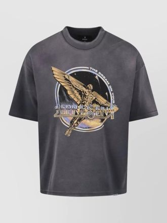 Represent graphic print crew neck short sleeve top