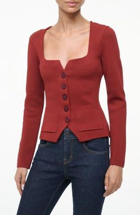 Staud Rachela Knit Top in Sangria at Nordstrom Rack, Size X-Small