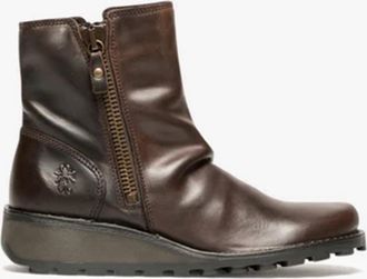 FLY London MON944FLY Womens Ankle Boots Dark Brown - Size UK 3