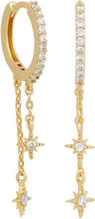 Girls Crew Skyshower Dangle Hoop Earrings in Gold at Nordstrom