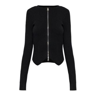 AllSaints Truien & Vesten, Dames, Zwart, S, Leer, Cruz Cardigan