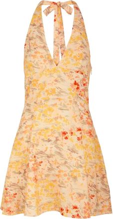 Faithfull The Brand Abito corto Mira con scollo a V - Toni neutri