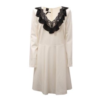 Pinko Korte Damesjurk - Dames - Korte kleedjes - Wit - M - Kleedjes