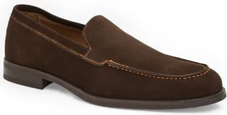Bruno Magli Fiore Suede Loafer in Dark Brown Suede at Nordstrom, Size 10.5