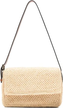 Maneb&igrave; Tassen, Dames, Beige, ONE Size, Leer, Paloma Tas