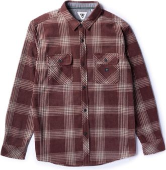 Vissla Mens Eco-Zy Long-Sleeve Polar Flannel Shirt Red S