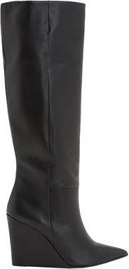 8 by YOOX LEATHER POINTED-TOE PLATFORM BOOTS