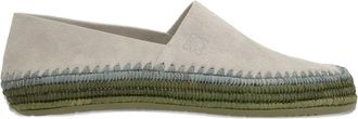 Loewe Mens Rio Suede Espadrilles - Light Grey - Size EU 40