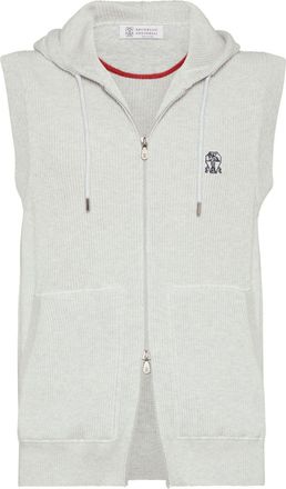 Brunello Cucinelli Canotta in maglia - Grigio