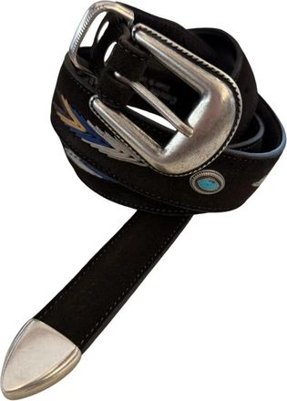 Alberto Luti Western Suede Riem - Heren - Riemen - Bruin - 100 CM - Leer - Accessoires