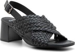 Ara Benson Sandal in Black Woven Leather at Nordstrom Rack, Size 10.5