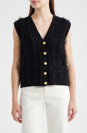 Kobi Halperin Tobias Sweater Vest in Black at Nordstrom, Size Xx-Large