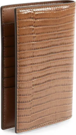 Tom Ford Mens Wallet Calf Leather Brown & Cardholders
