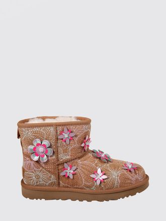 UGG Stivaletto Classic Mini Meadow Ugg in camoscio con ricami e fiori