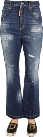 Dsquared2 Denim Flared High Rise Jeans