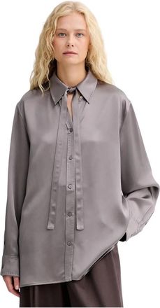 Isabelle Blanche Shirt - Dames - Overhemden - Grijs - M - Polyester - Overhemden