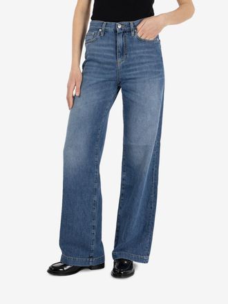 Roy Rogers Marta Denim cotton linen lyocell Kir royal