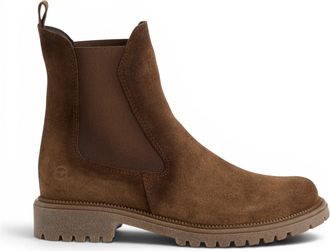 Tamaris Womens Brown Leather High Chelsea Ankle Boots - 25427-41