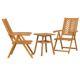 Berkfield Home 3 pcs Brown Solid acacia wood