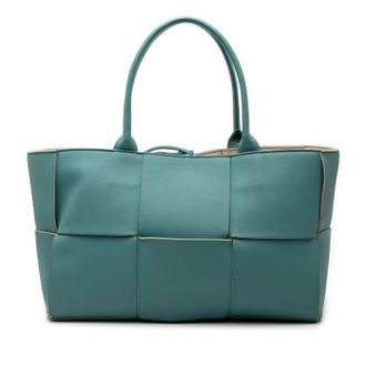 Bottega Veneta Pre-owned Tote Bags, female, Blue, Size: ONE SIZE Pre-owned Tote Bag
