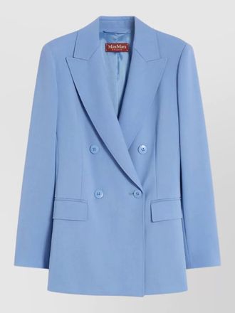 Max Mara wool crepe satin blazer jacket