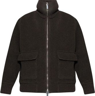 Paul & Shark Jas met zakken - Dames - Bomber jackets - Bruin - M - Wol - Jassen